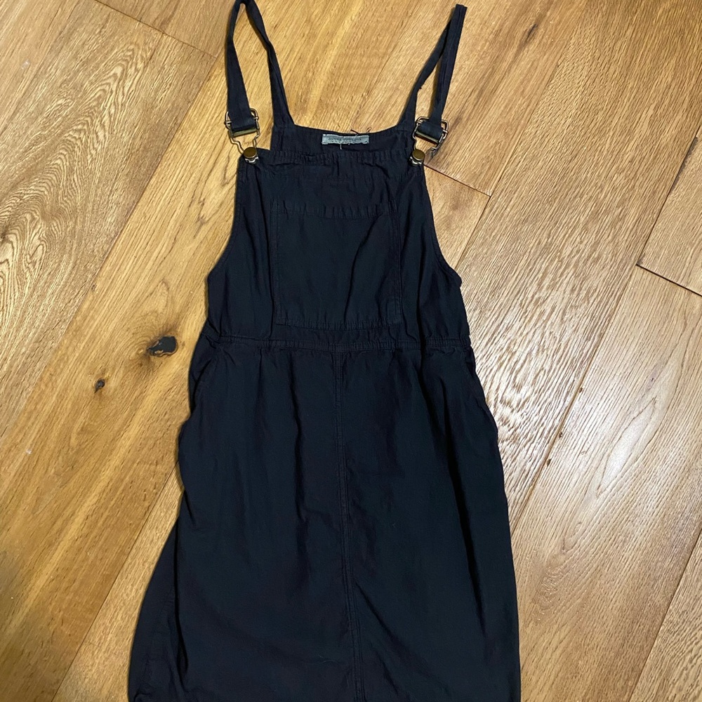 Black overall dress